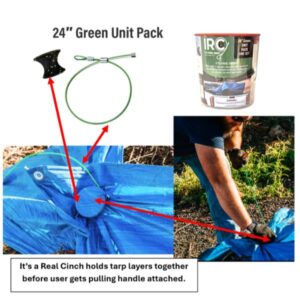 its a real cinch 24 inch green unit page product image example